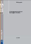 Bibliographie du CIEP : enseignement précoce des langues vivantes (Parution 2009) couv bibliographie du ciep sur enseignement précoce des langues